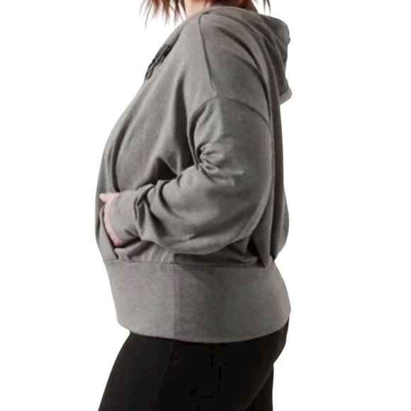 Athleta Gray Zip-Up Hoodie Jacket - Picture 2 of 11